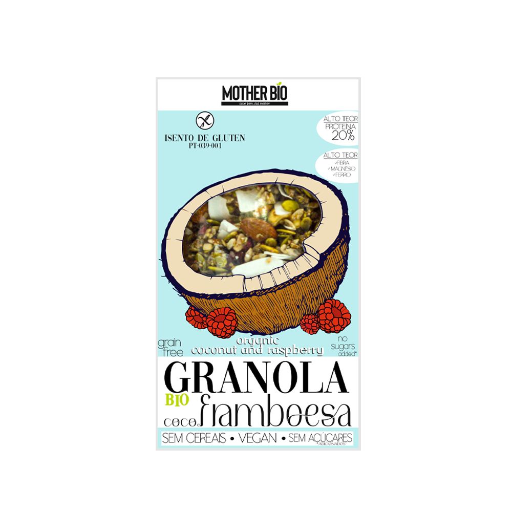  - Mother Bio Organic Raspberry Cereal Free Granola 350g (1)