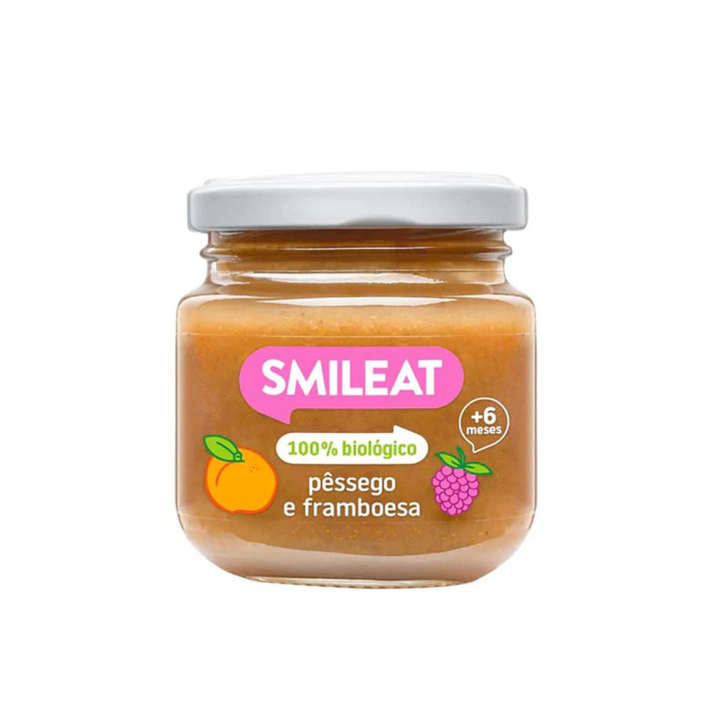  - Smileat Organic Peach&Raspberry Puree 130g (1)