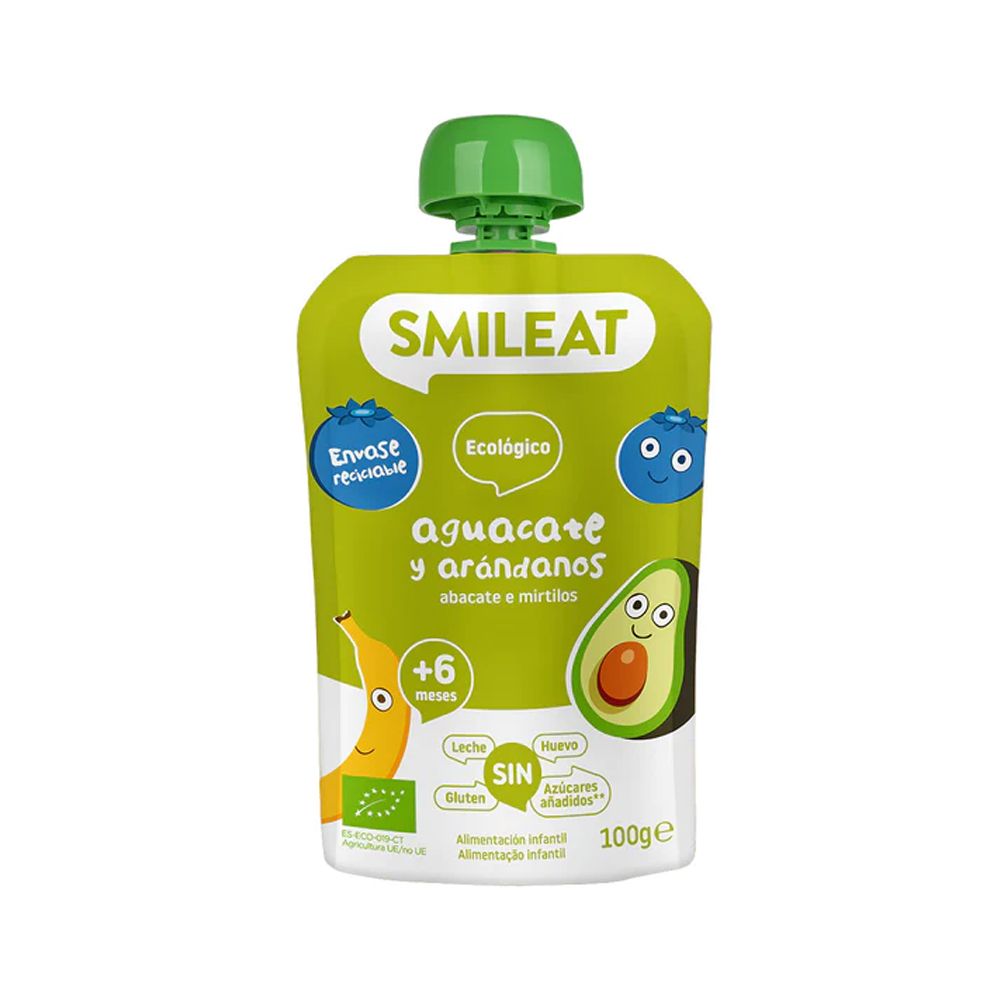  - Smileat Organic Avocado Blueberry Puree 100g (1)