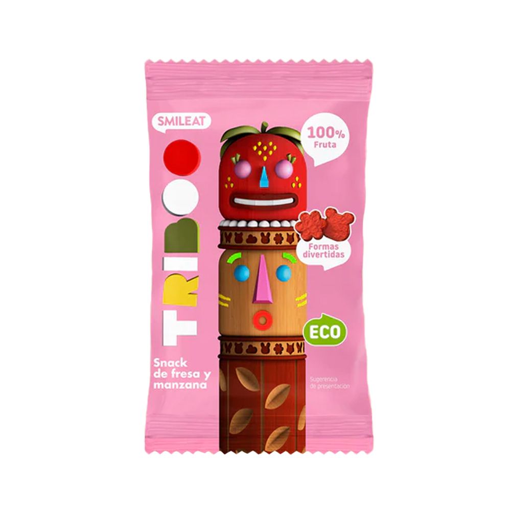  - Smileat Organic Strawberry&Apple Triboo Snack 25g (1)