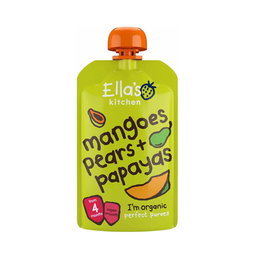  - Ellas Kitchen Mango, Pear & Papaya Organic Purée 120g (1)