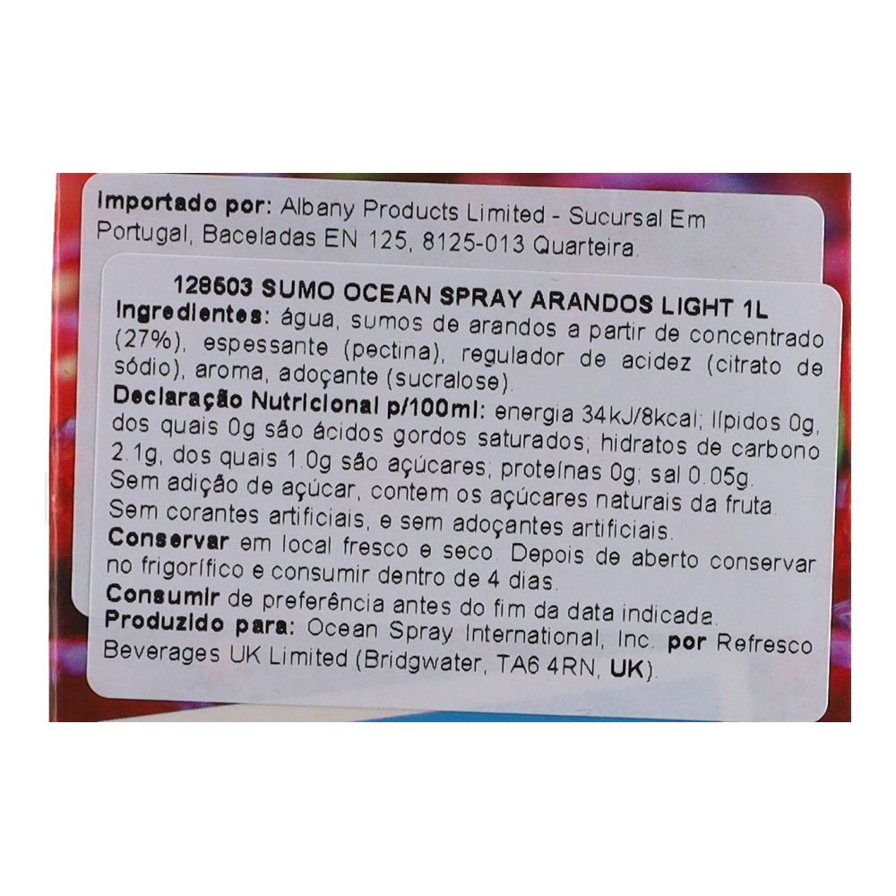  - Ocean Spray Cranberry Juice Light 1L (3)