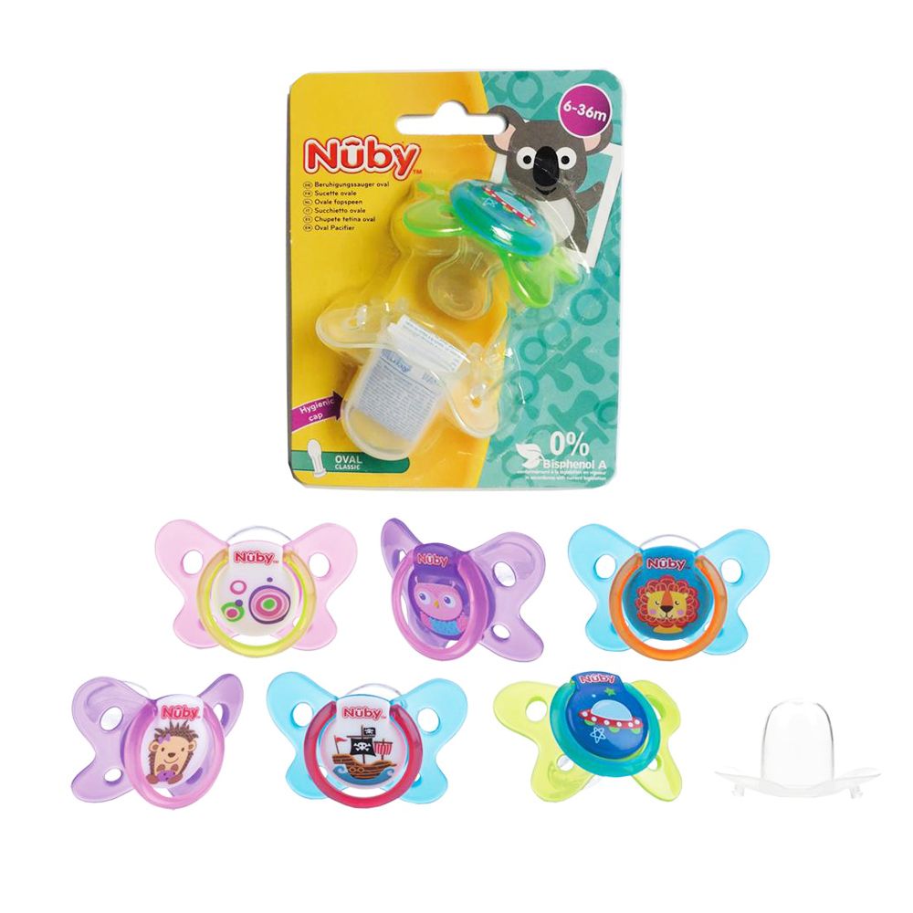  - Nuby Oval Pacifier 6-3 Months (1)