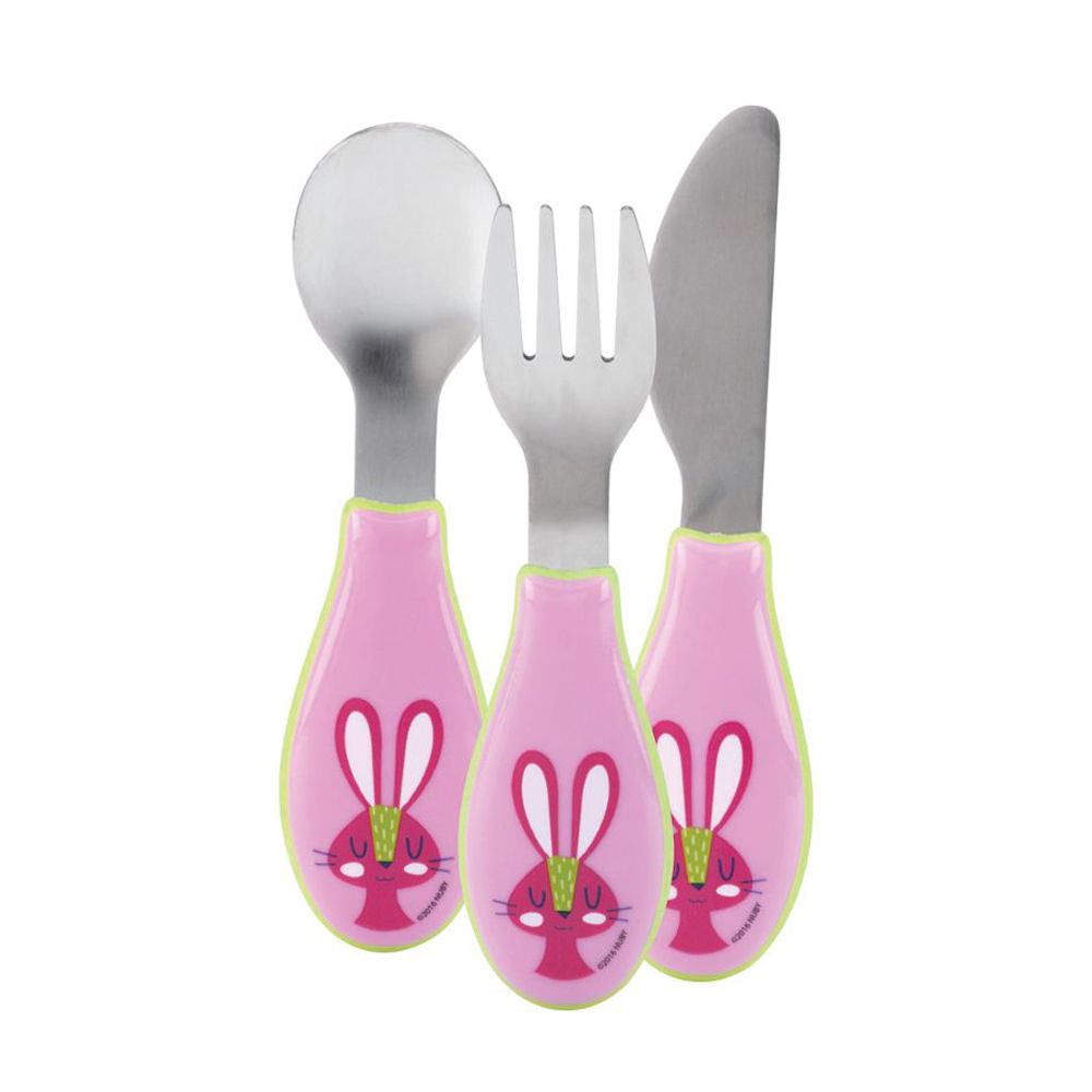  - Cutlery Spoon, Fork & Knife Nuby 12Months+ (4)