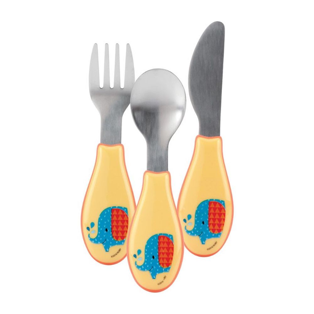  - Cutlery Spoon, Fork & Knife Nuby 12Months+ (5)