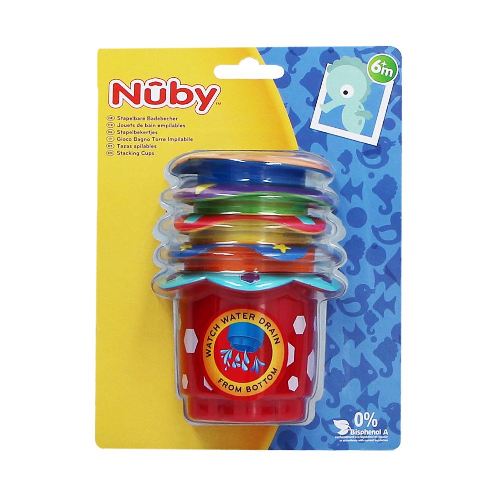  - Nuby Stackable Bath Cups 6Months+ 5un (2)