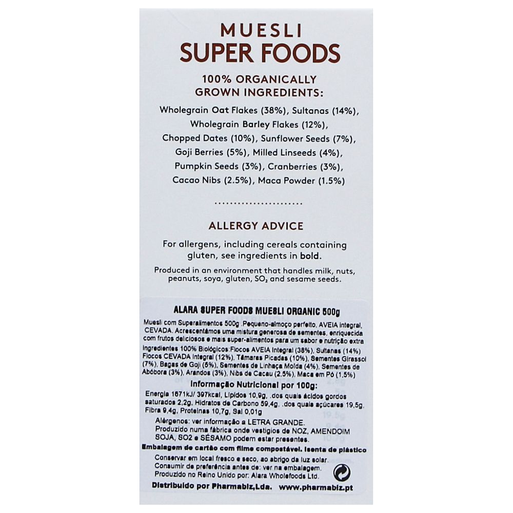  - Alara Organic Super Foods Muesli 500g (2)