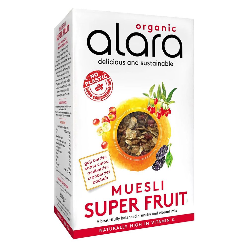  - Alara Super Fruits Organic Crispy Muesli 500g (1)