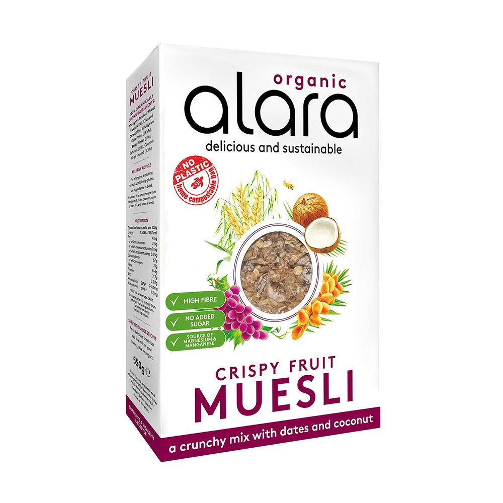  - Alara Dates & Organic Coconut Crispy Muesli 550g (1)