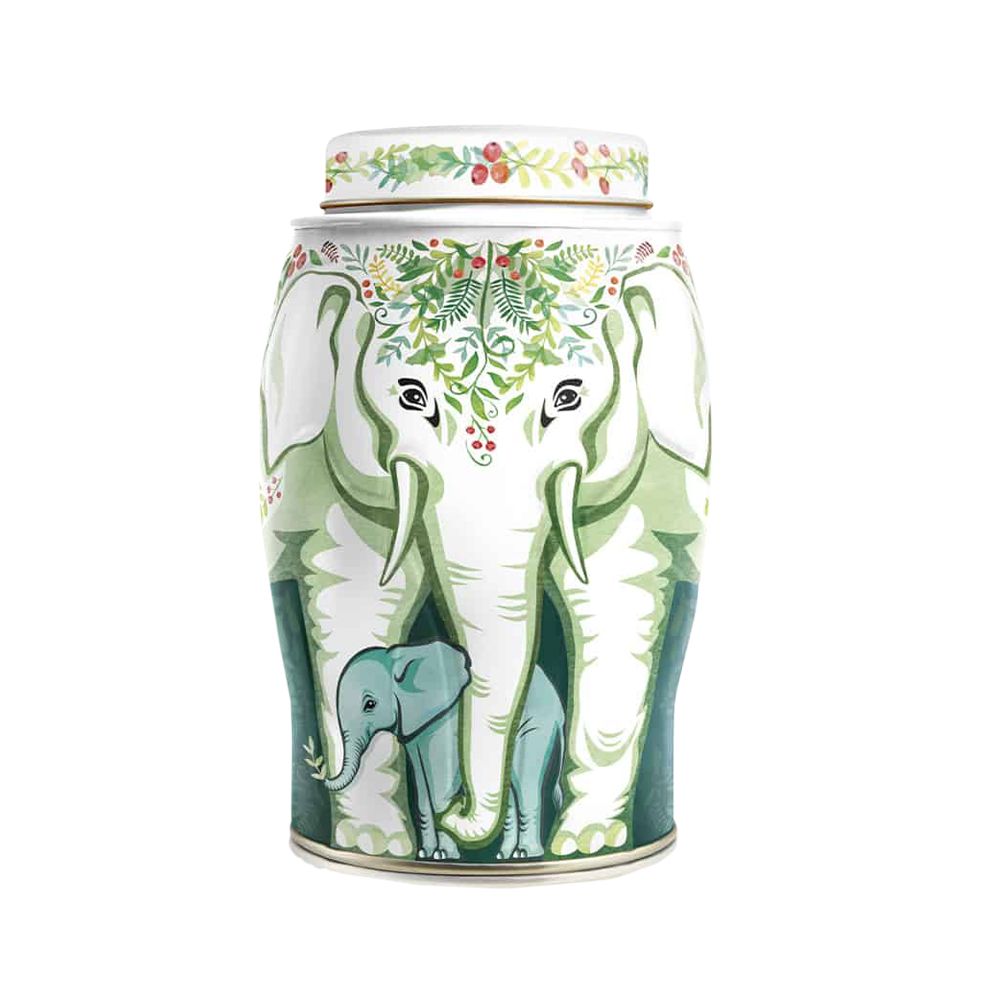  - Williamson Winter Wearth Elephant Tin Christmas Blend Tea 100g (1)