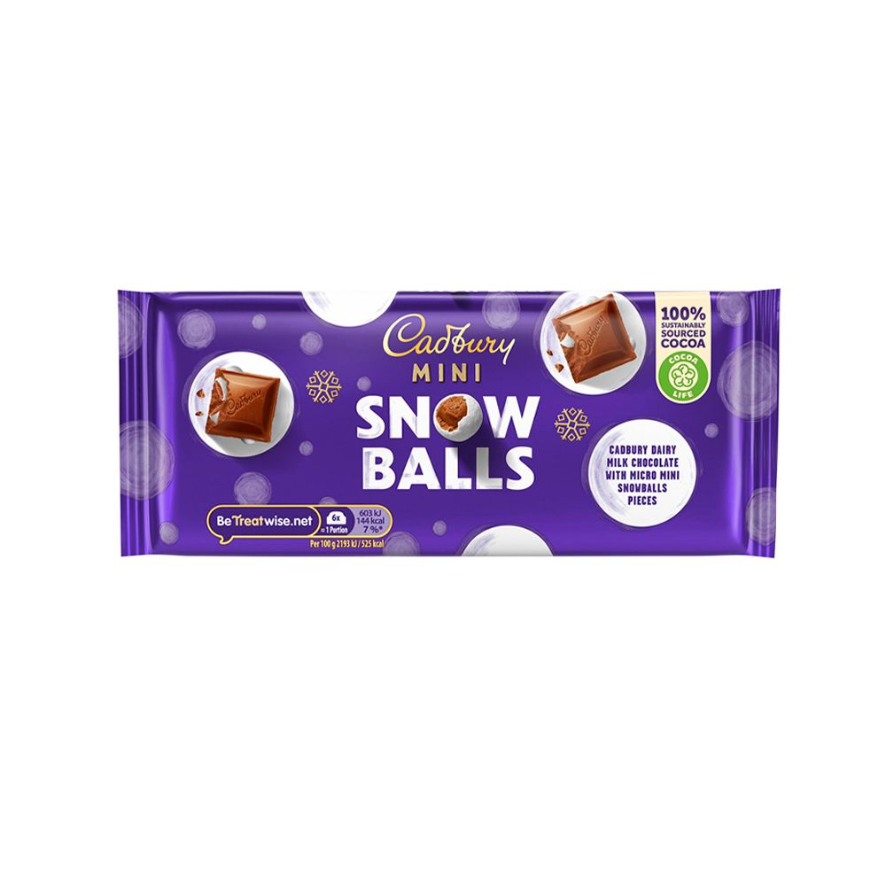  - Chocoalte Cadbury Snowballs Mini 110g (1)