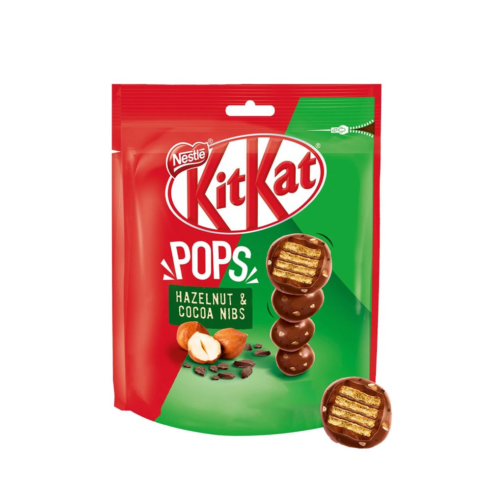  - Kitkat Pops Nestlé Chocolate Hazelnut & Cocoa Pieces 110g (1)
