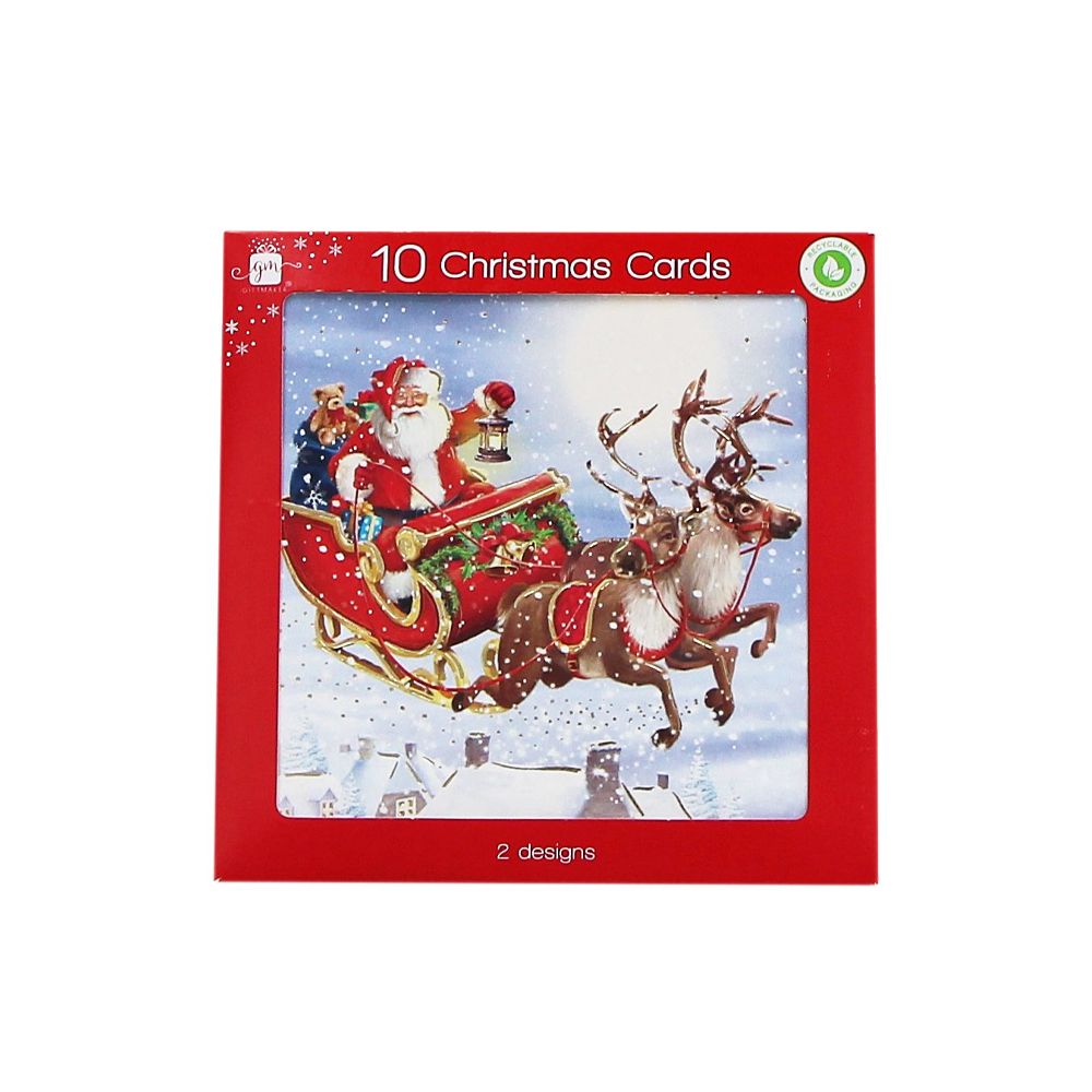  - Santa Giftmakers Traditional Christmas Cards 100un (1)