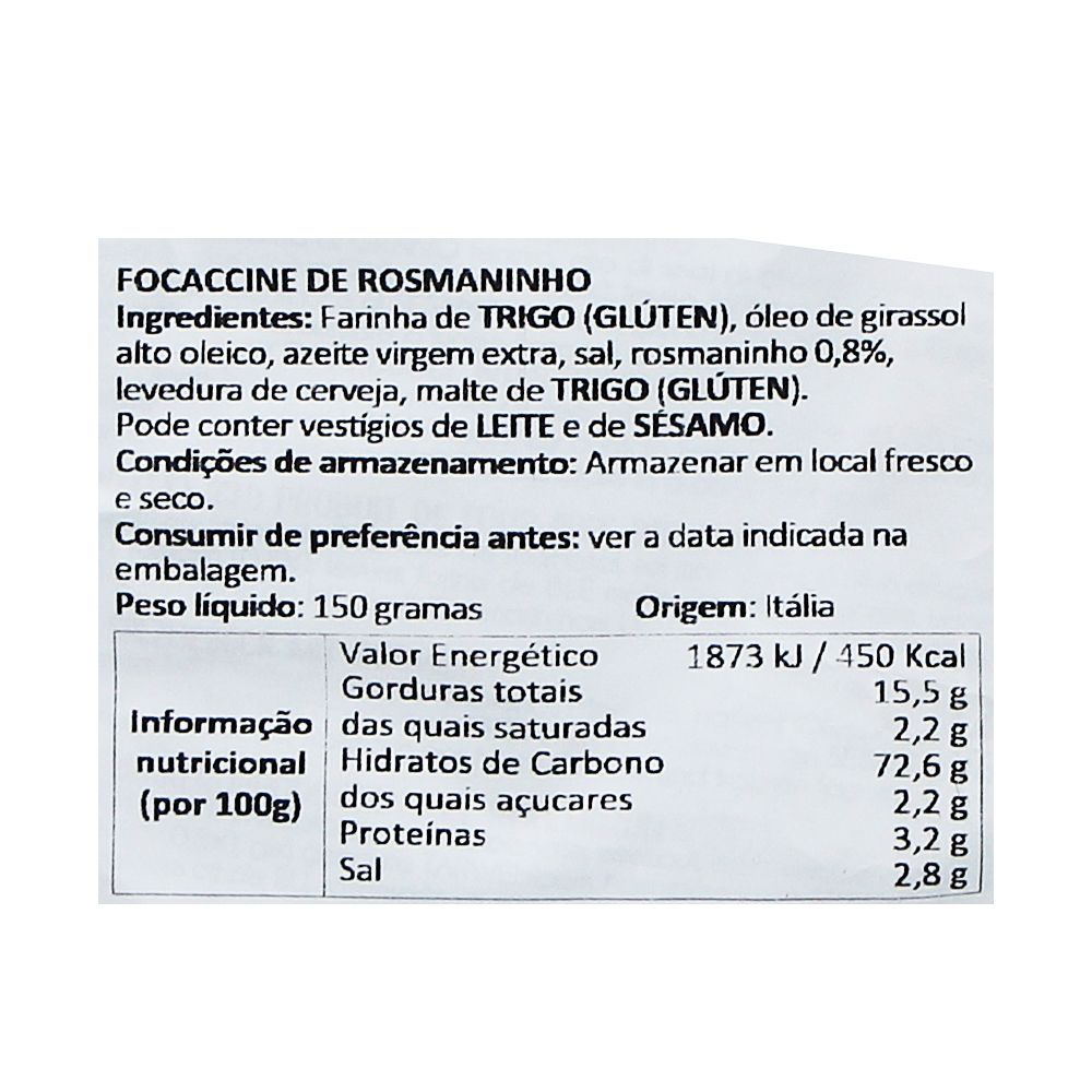  - Snack Focáccia Rosmaninho Bonta Lucane 150g (3)