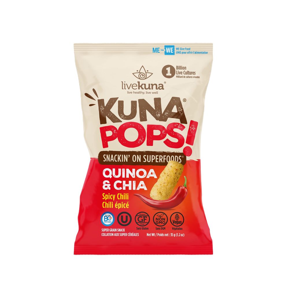  - Kuna Pops Quinoa & Chia Hot Chili Snack 35g (1)