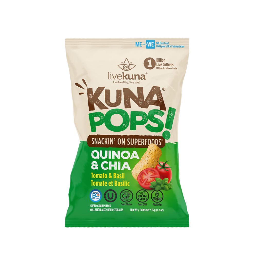  - Snack Quinoa & Chia Kuna Pops Tomate & Manjericão 35g (1)
