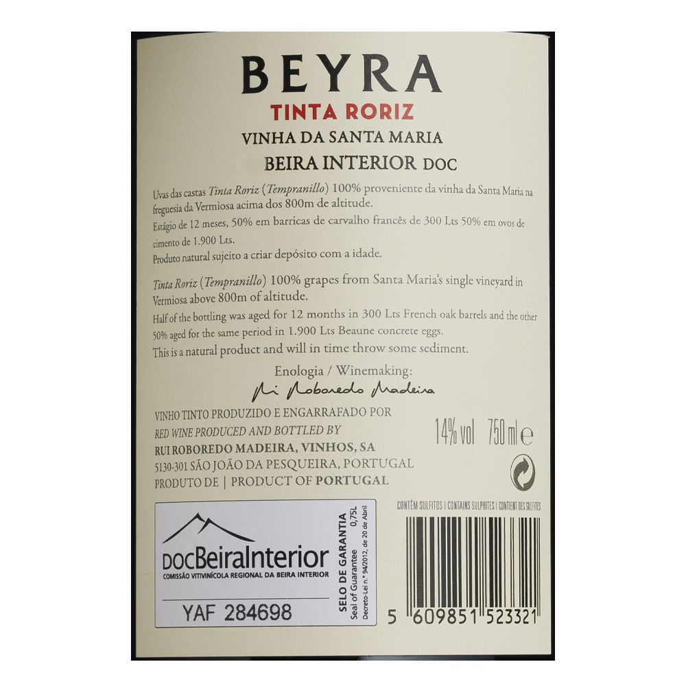  - Beyra Tinta Roriz Red Wine 75cl (2)