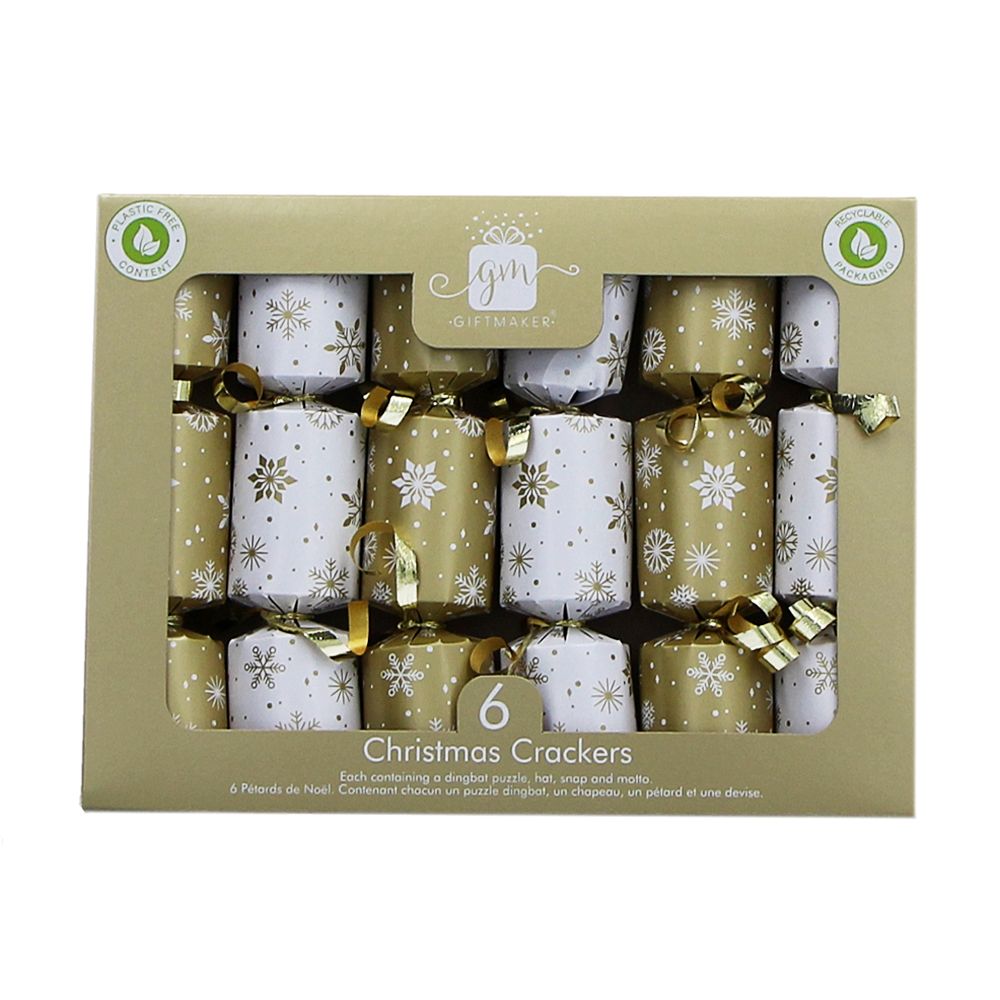  - Giftmaker Gold & Silver Christmas Crackers 6un (1)