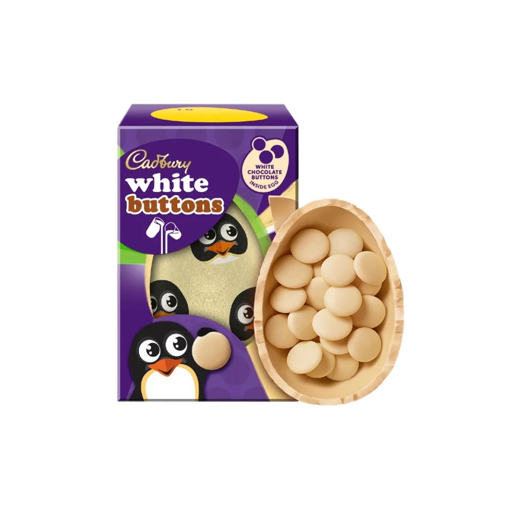  - Cadbury White Buttons Chocolate Egg 98g