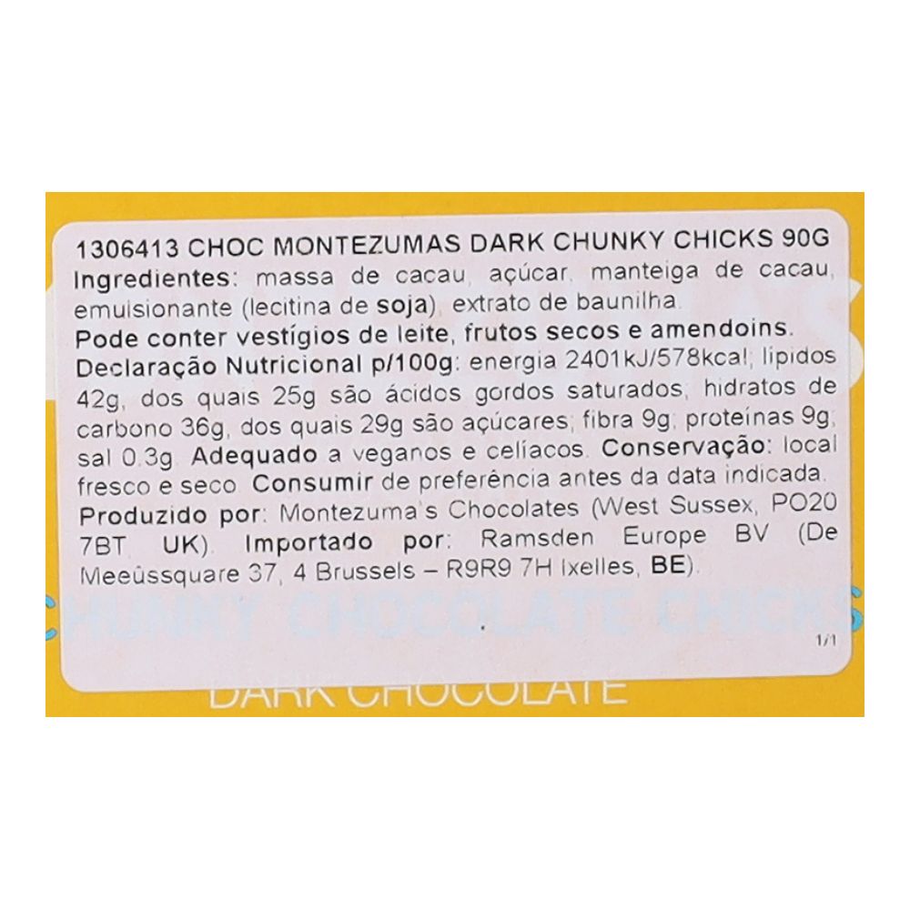  - Montezumas Dark Chocolate Chunky Chicks 110g (2)