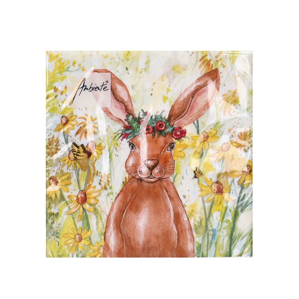  - Little Bunny Flowers Napkins 33x33cm (1)