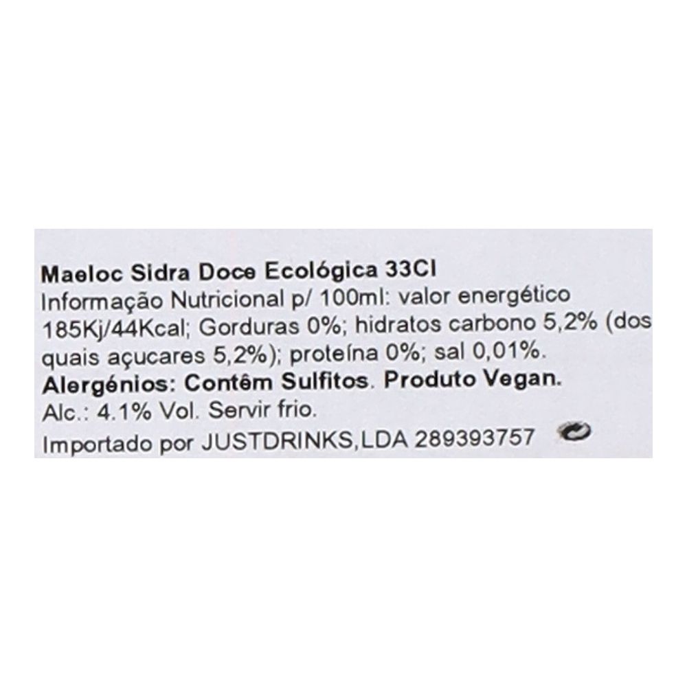  - Maeloc Organic Sweet Cider 33cl (2)