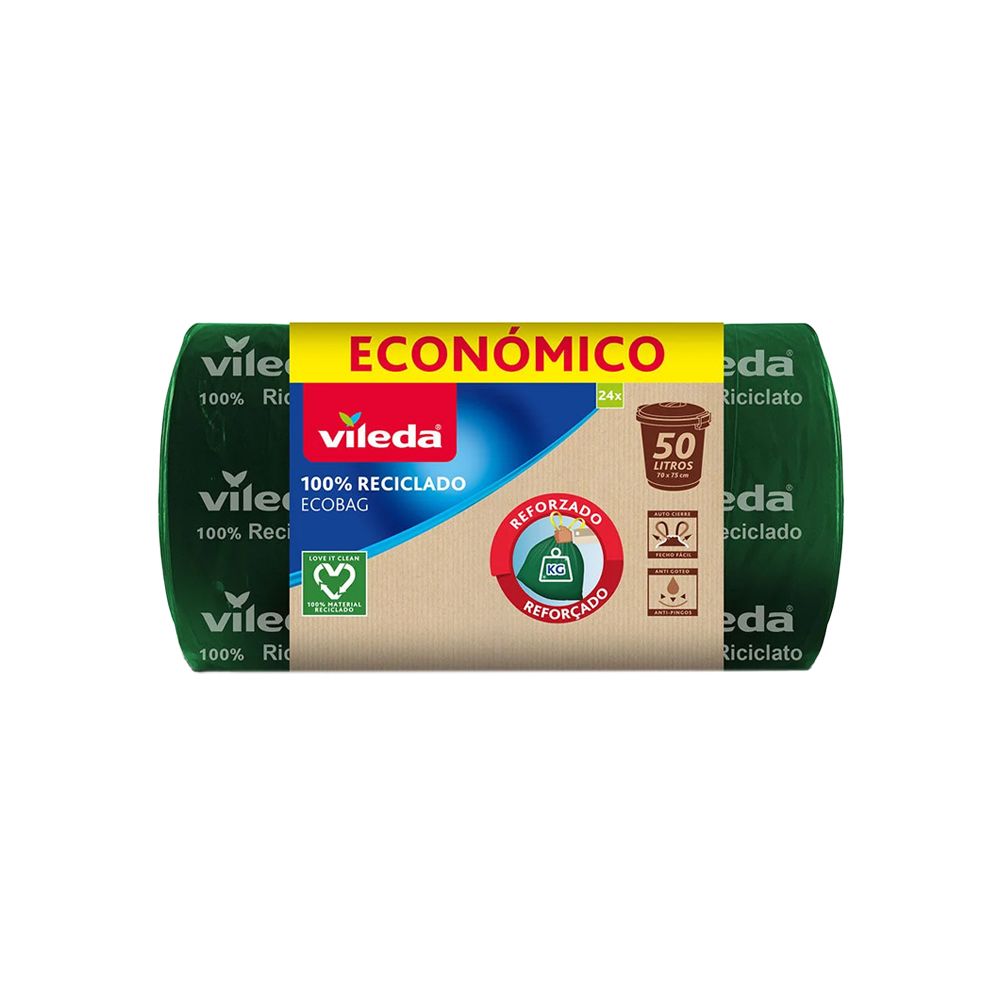  - Vileda Eco+ 50L Waste Bags 24un (1)