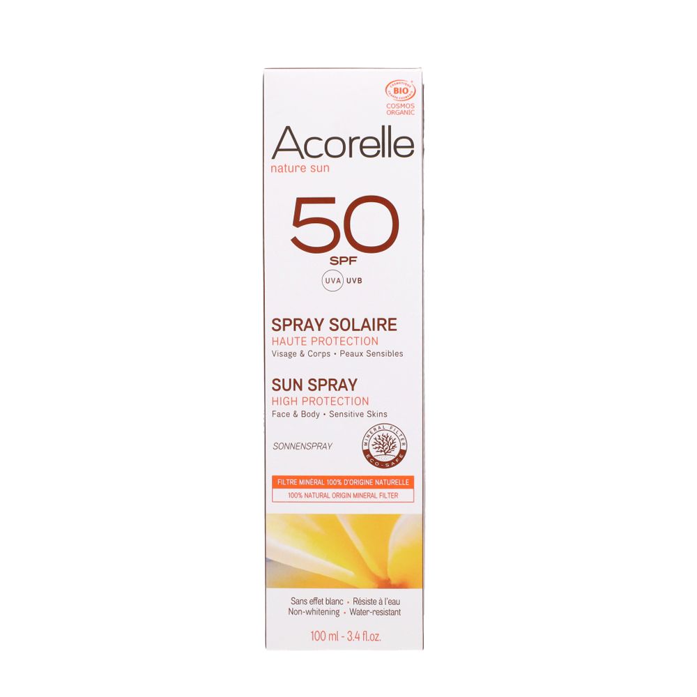  - Acorelle Body & Face Sunscreen 50 Spray 100ml (1)