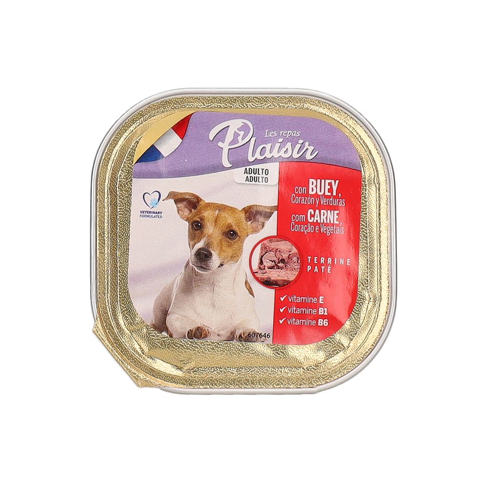  - Plaisir Cow & Vegetable Adult Dog Food 150g (1)
