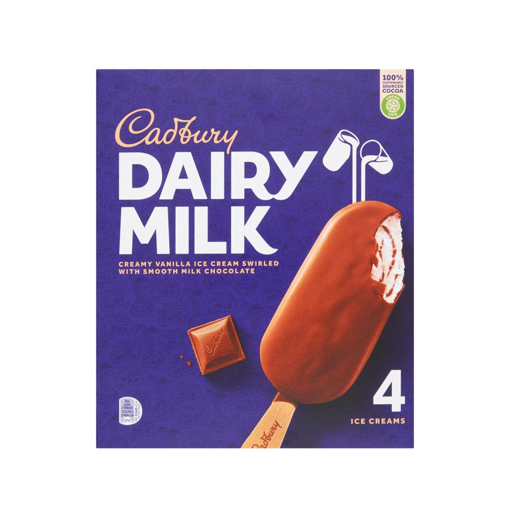  - Cadbury Dairy Milk Ice Cream 4x100ml (1)