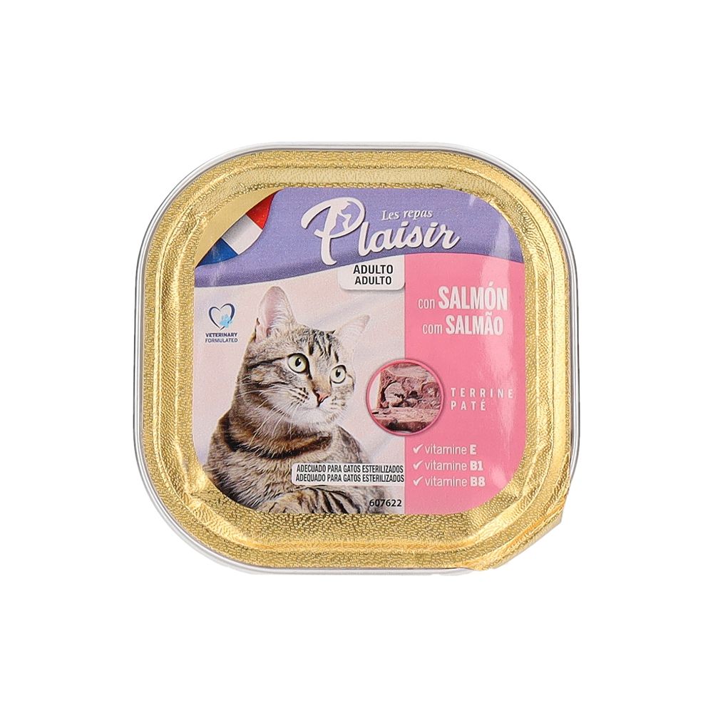  - Plaisir Salmon Adult Cat Food 100g (1)