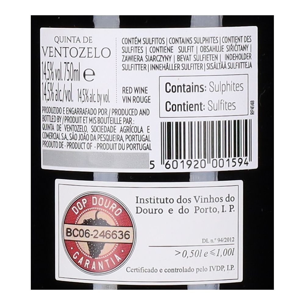  - Vinho Tinto Quinta de Ventozelo Tinta Roriz 75cl (2)