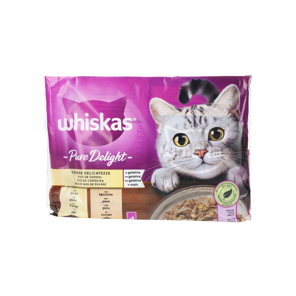  - Whiskas Sachets Pure Poultry Delight 4x85g (1)