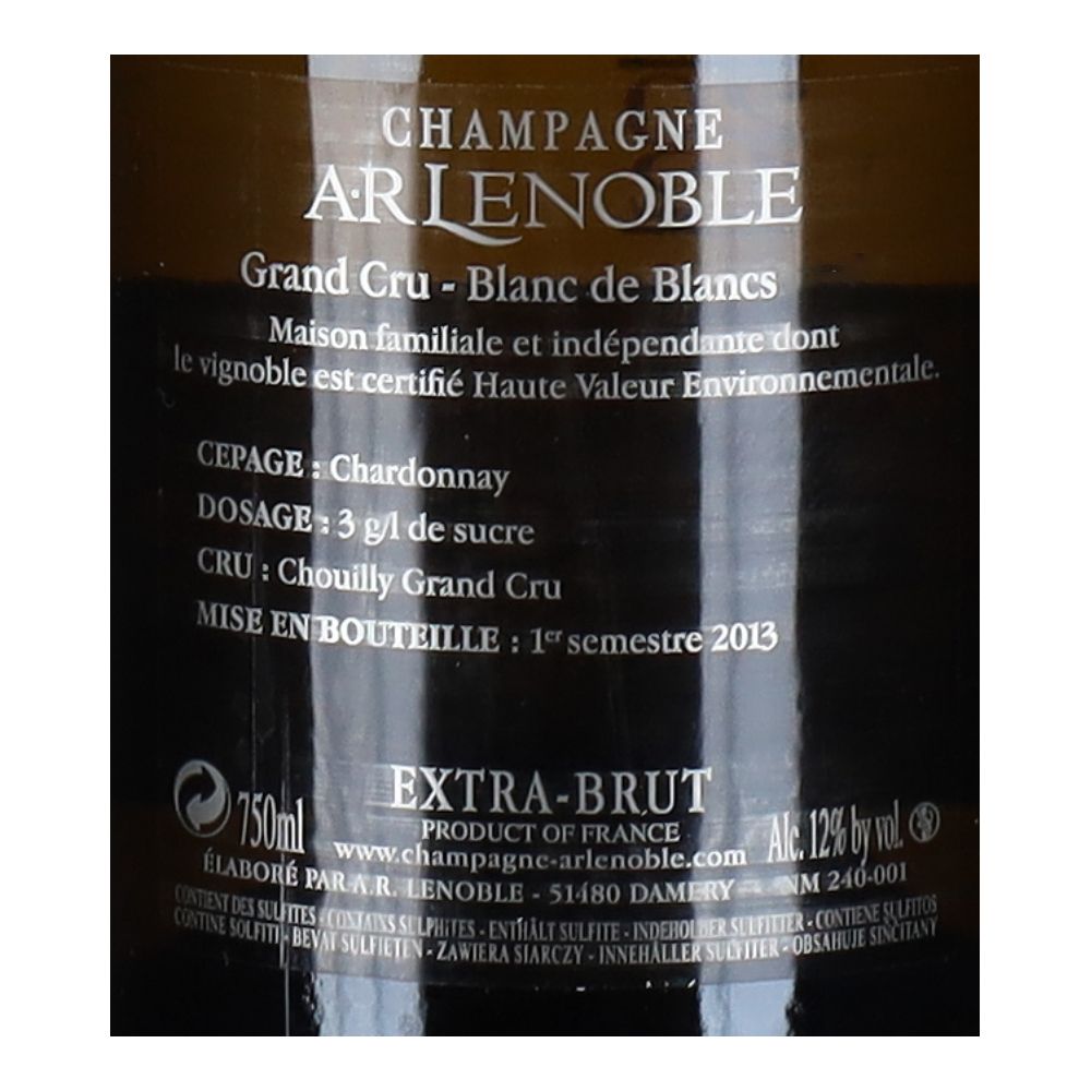  - Ar Lenoble Blanc de Blancs Grand Cru Chouilly Champagne 75cl (2)