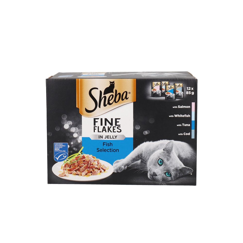  - Sheba Thin Fish Fillets Cat Food 85g (1)