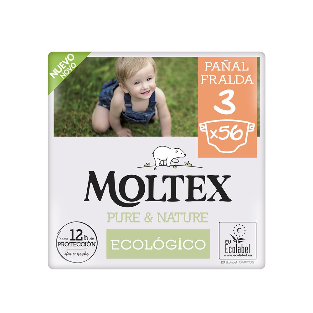  - Moltex Pure&Nature T3 diapers 4-10KG 56un (1)