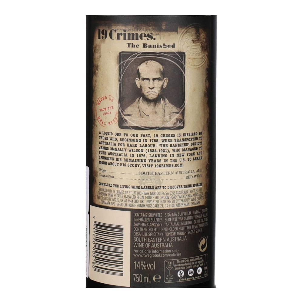  - 19 Crimes The Banished Red Wine 75cl (2)