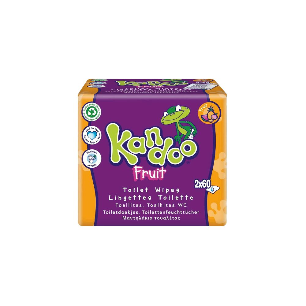  - Kandoo Fruit of the Jungle Baby Wipes 120un (1)