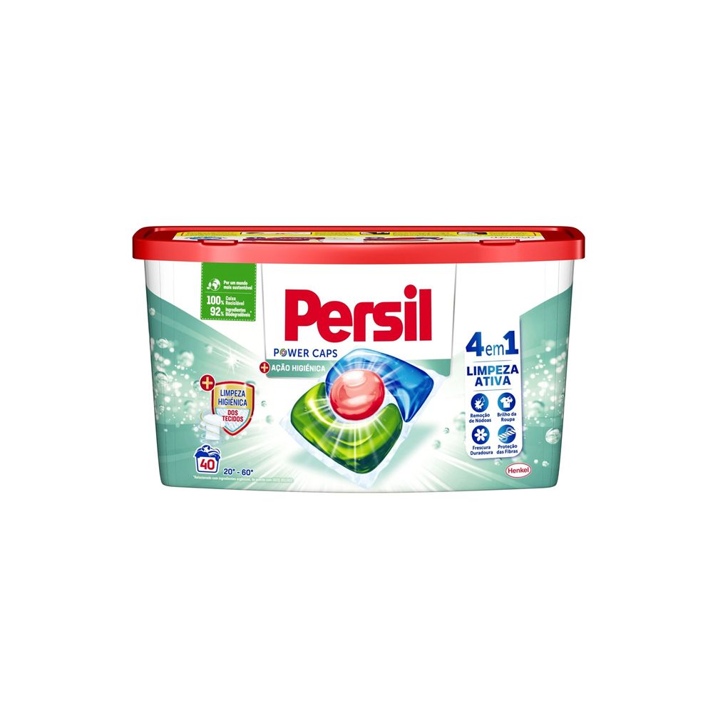  - Detergente Persil Power Cápsulas Higiene 40D=560g (1)