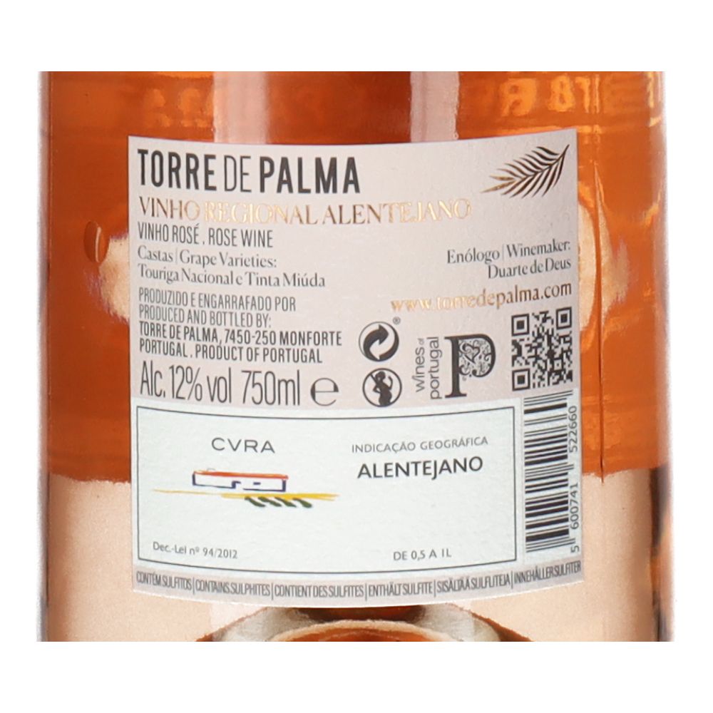  - Vinho Rosé Torre de Palma 75cl (2)