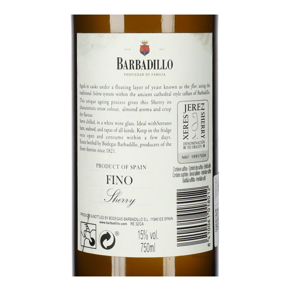  - Vinho Branco Barbadillo Manzanilla Solear 75cl (2)