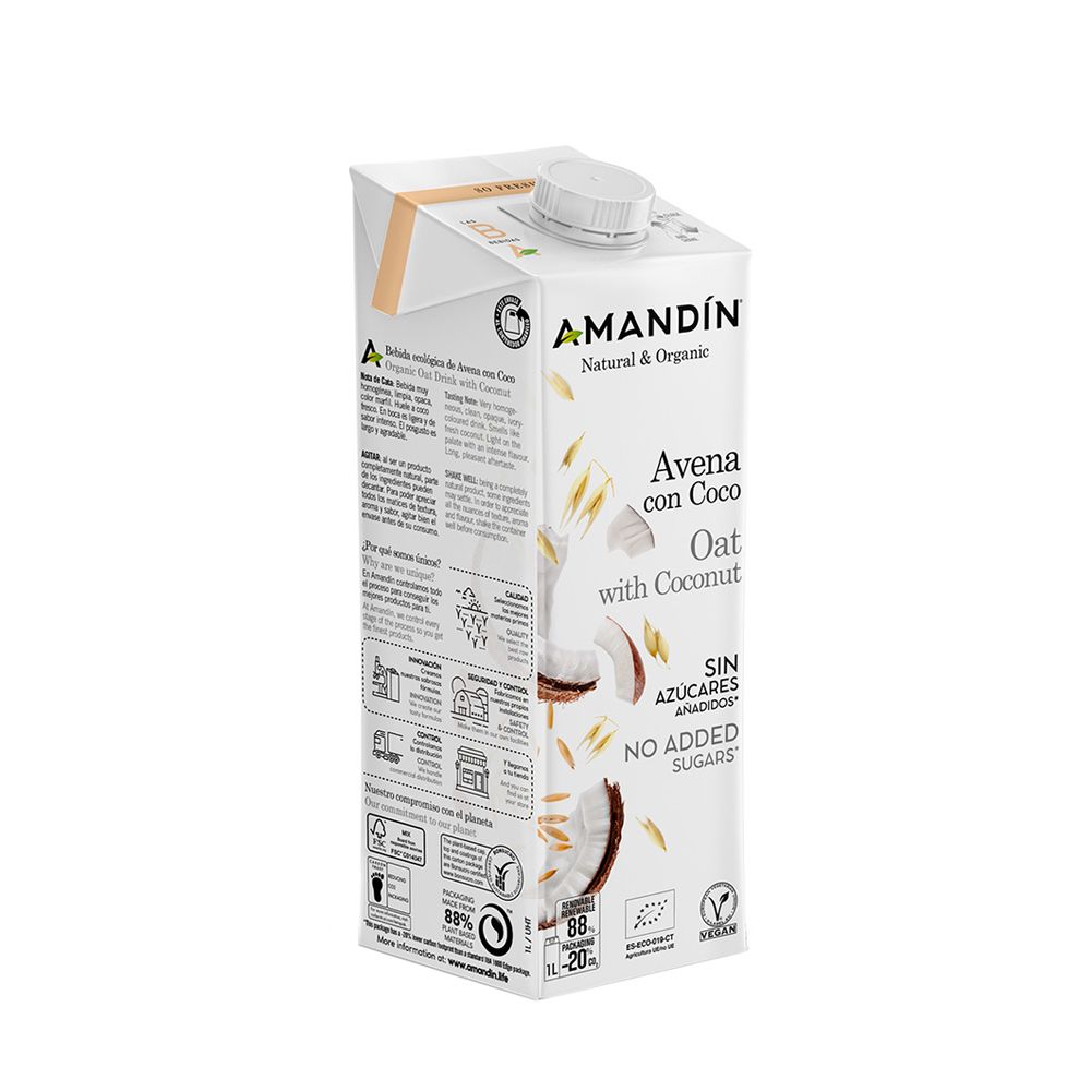  - Amandin Organic Coconut Oat Drink 1L (1)