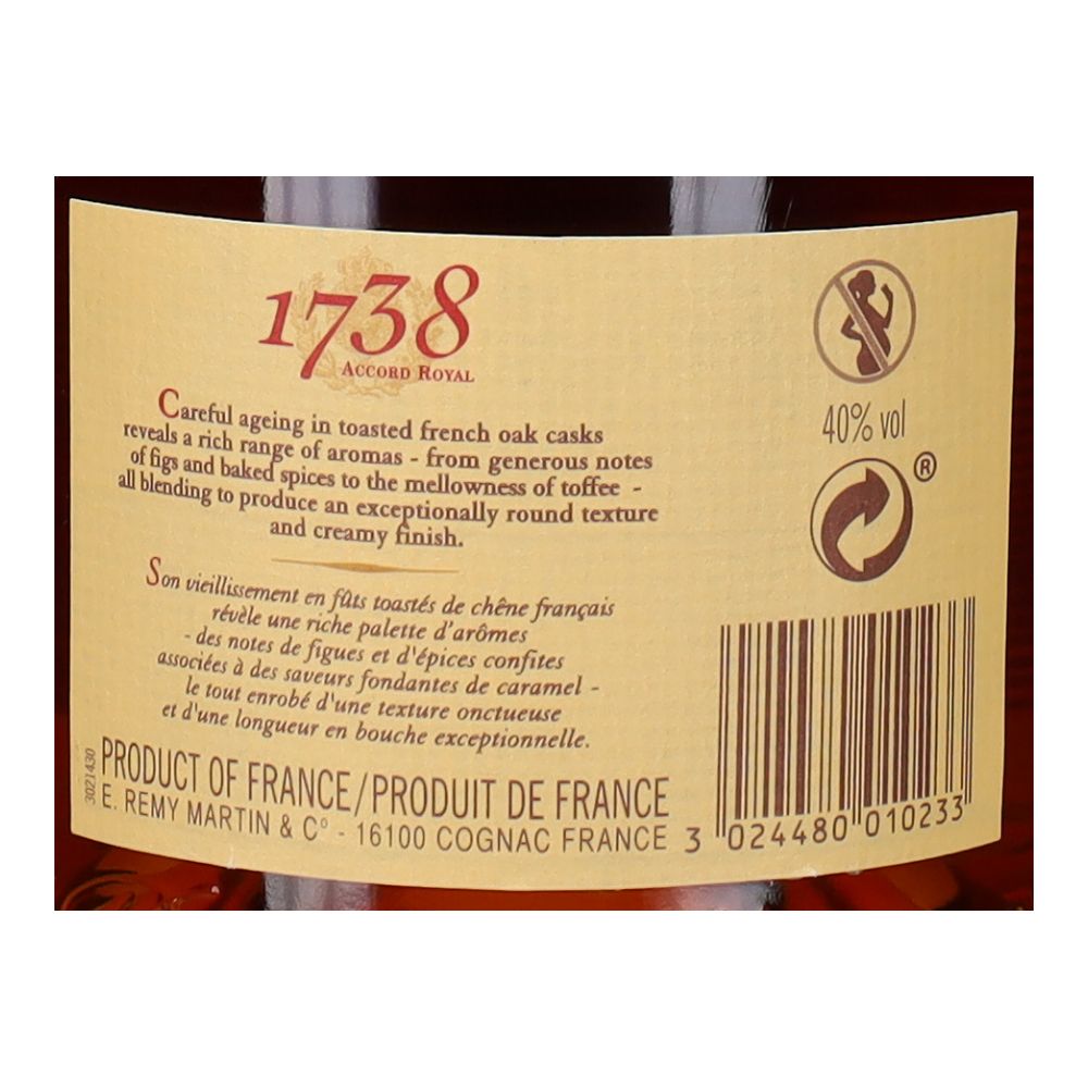  - Cognac Remy Martin 1738 70cl (2)