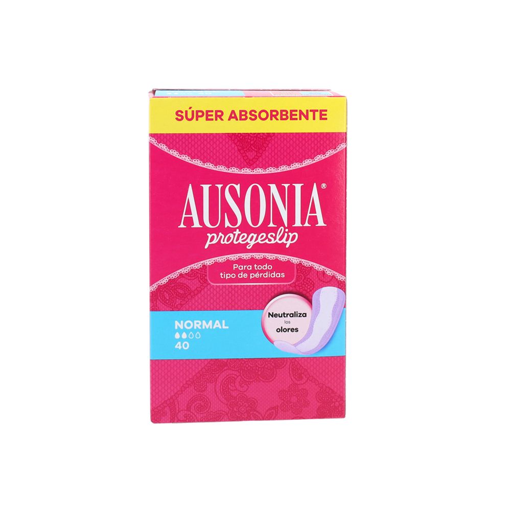  - Pensos Higienicos Ausonia Protect Slip Normal 40un (1)