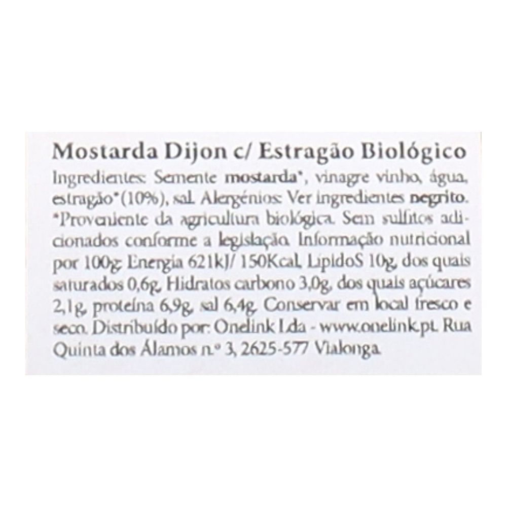  - Delouis Dijon Mustard Estragão Bio 200g (2)