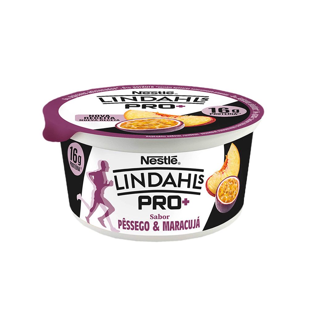  - Iogurte Lindahls Pro+ Pêssego Maracujá 160g (1)