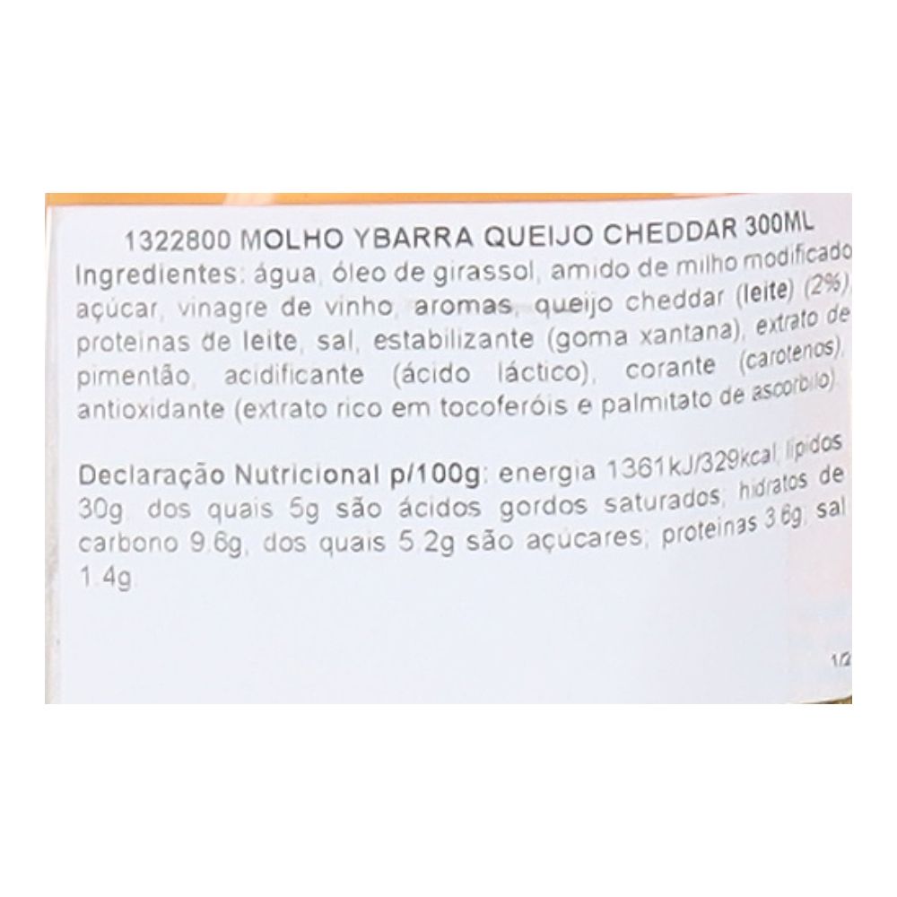  - Ybarra Cheddar Cheese Sauce 300ml (2)