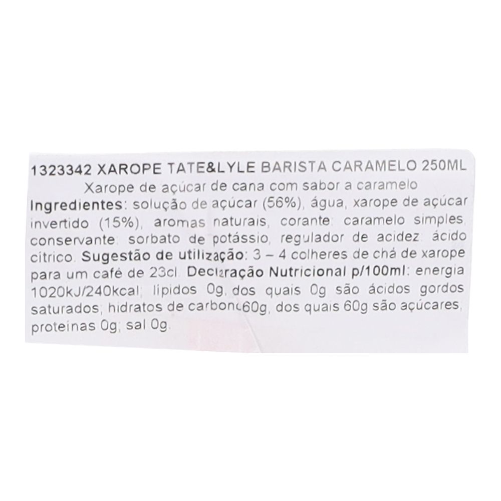  - Tate&Lyle Barista Caramel Syrup 250ml (2)