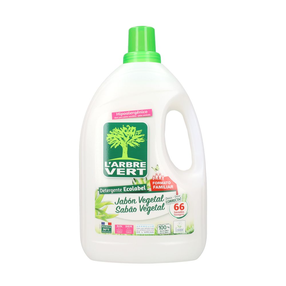  - Detergente Líquido Larbre Vert Roupa 66Doses=3L (1)