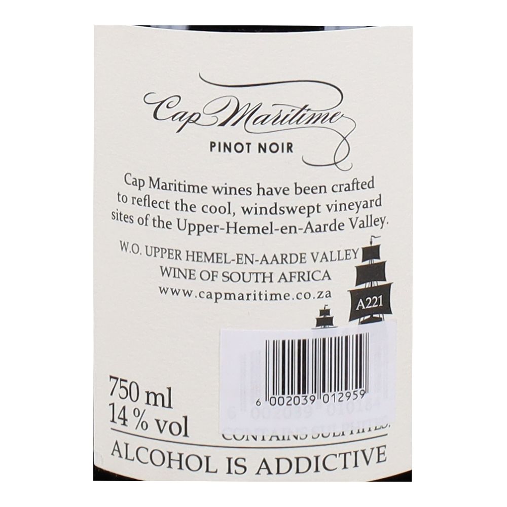  - Red Wine Cap Maritime Pinot Noir 75cl (2)